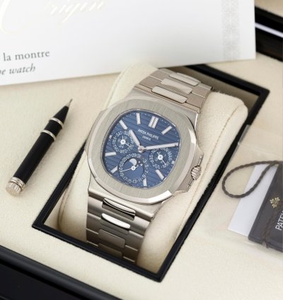 Patek Philippe Nautilus White Gold Perpetual Calendar