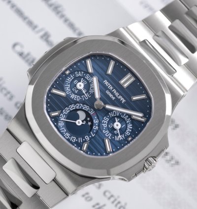 Patek Philippe Nautilus White Gold Perpetual Calendar