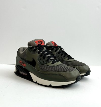 2018 Nike Air Max 90 Essential Olive Green Super Rare Sz 9 5