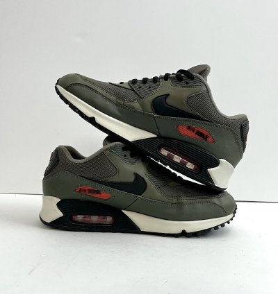 2018 Nike Air Max 90 Essential Olive Green Super Rare Sz 9 5