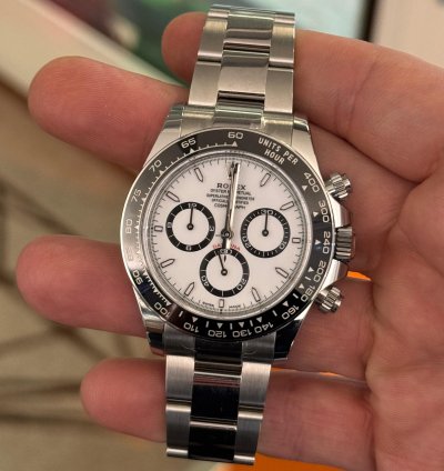 Rolex Daytona Panda Nuovo 2025 Full Stickers New Model Full Set Con Documenti Scatola