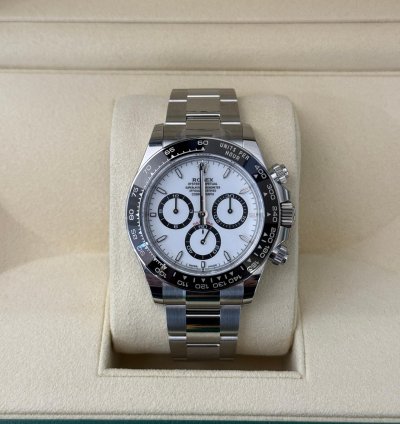Rolex Daytona Panda Nuovo 2025 Full Stickers New Model Full Set Con Documenti Scatola