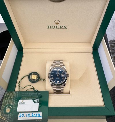 Rolex Day-date 40 Vendre Day-date 40 Octobre 2022 Jamais Port