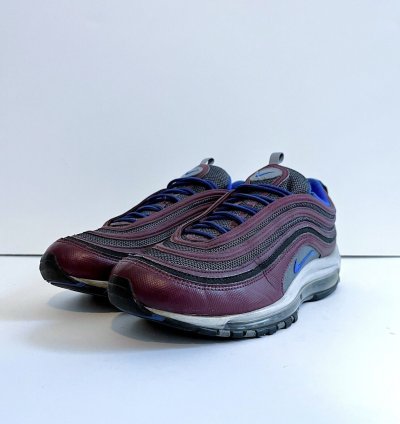 2018 Nike Air Max 97 Night Maroon Blue 921826 012 Rare Sz 10