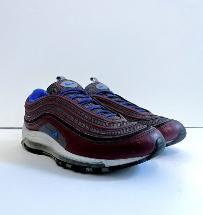 2018 Nike Air Max 97 Night Maroon Blue 921826 012 Rare Sz 10
