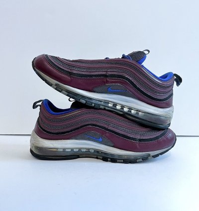2018 Nike Air Max 97 Night Maroon Blue 921826 012 Rare Sz 10