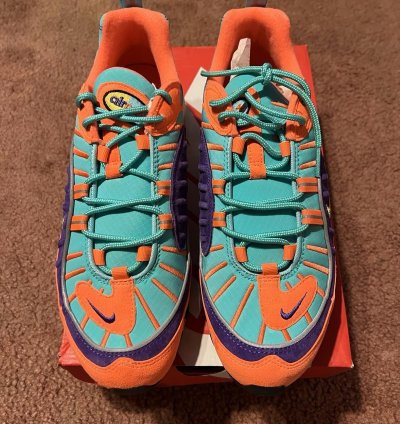 2018 Nike Air Max 98 Qs Cone 924462 800 Us10 5