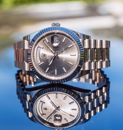 Rolex Day-date 40 White Gold - Slate Dial