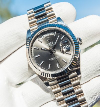 Rolex Day-date 40 White Gold - Slate Dial