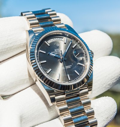 Rolex Day-date 40 White Gold - Slate Dial