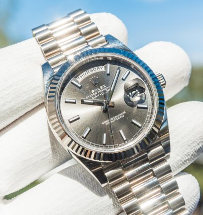 Rolex Day-date 40 White Gold - Slate Dial