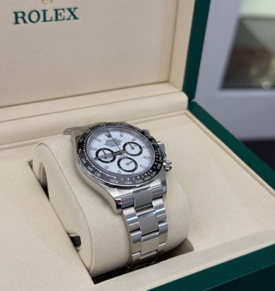 Rolex Daytona Panda White Nuovo 2025 Aprile New Model Full Set Con Documenti Scatola Rolex