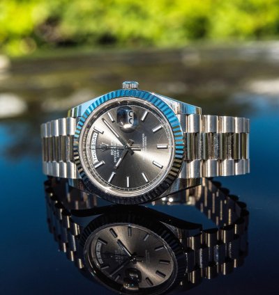 Rolex Day-date 40 White Gold - Slate Dial
