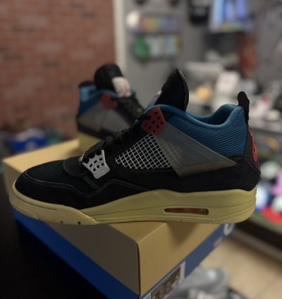 Jordan 4 Union Off Noir Black Size 12 Box dc9533-001