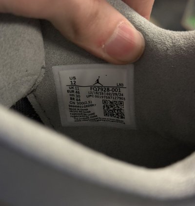 Jordan 4 Wet Cement fq7928-001 Size 12