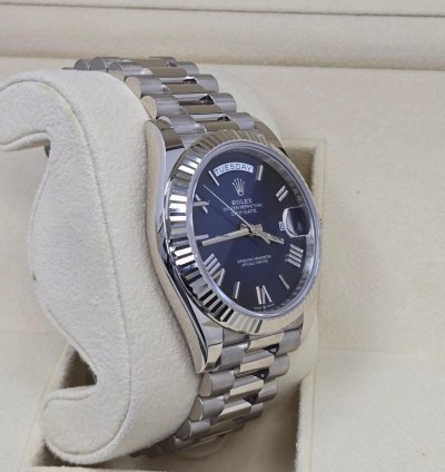 Rolex Day-date 40 White Gold Blue Ombre