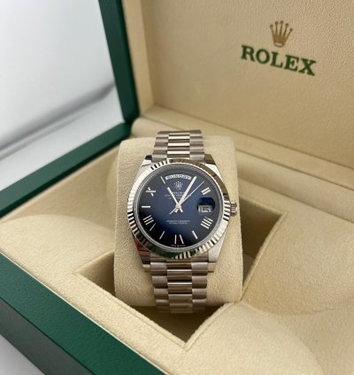 Rolex Day-date 40 White Gold Blue Ombre Dial New Release