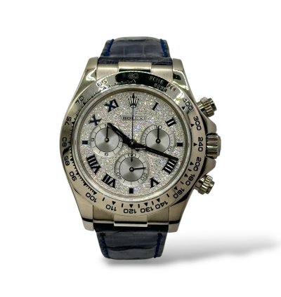 Rolex Daytona Pave Diamond Dial - Full Set