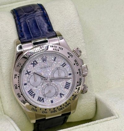Rolex Daytona Pave Diamond Dial - Full Set