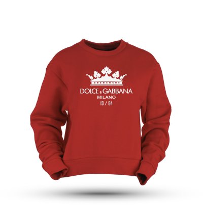 Dolce Gabbana Crown Logo Print Cotton Sweatshirt Size Usa
