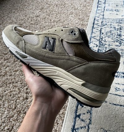 13 New Balance 991 Miuk Jjjjound Grey Olive Brown M991jja