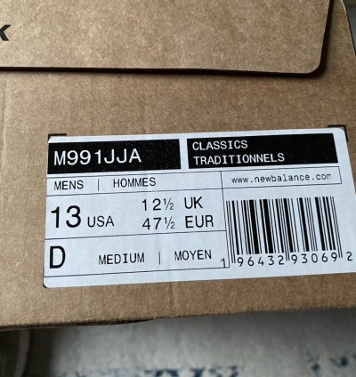 13 New Balance 991 Miuk Jjjjound Grey Olive Brown M991jja