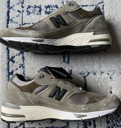 13 New Balance 991 Miuk Jjjjound Grey Olive Brown M991jja