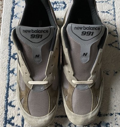 13 New Balance 991 Miuk Jjjjound Grey Olive Brown M991jja