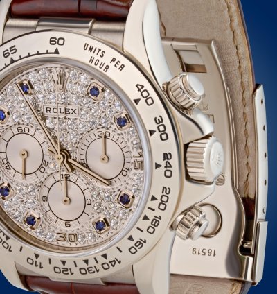 Rolex Daytona Pave Zaffiri Full Set