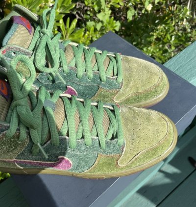 Nike Sb Dunk High Premium Skunks 420
