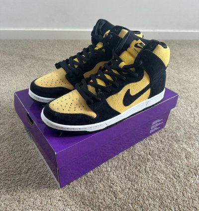 Nike Sb Dunk High Pro Black Vasity Maize