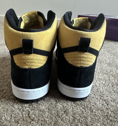 Nike Sb Dunk High Pro Black Vasity Maize