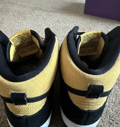 Nike Sb Dunk High Pro Black Vasity Maize