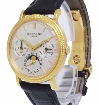 Patek Philippe Perpetual Calendar 18k Yellow Gold 35mm Watch 04 5039j