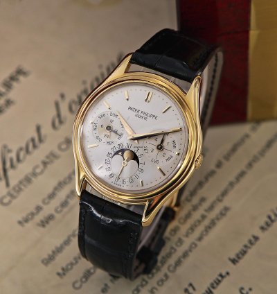 Patek Philippe Perpetual Calendar 18kt Yellow Gold Ref 3940 Full Set 1997
