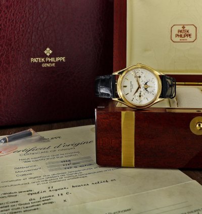 Patek Philippe Perpetual Calendar 18kt Yellow Gold Ref 3940 Full Set 1997