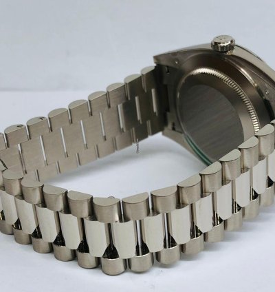 Rolex Day-date 40 White Gold Green Roman Dial 40mm