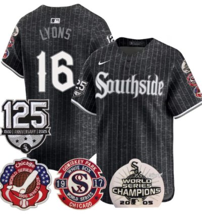 Ted Lyons Jersey 16 Chicago White Sox 125th Anniversary World Series Champions City Connect