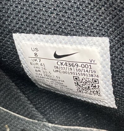 2019 Air Force 1 High Black White Swoosh Ck4369 - 001 8