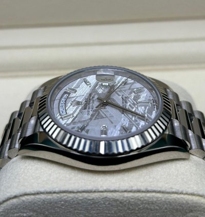 Rolex Day-date 40 White Gold Meteorite Baguette Dial 228239