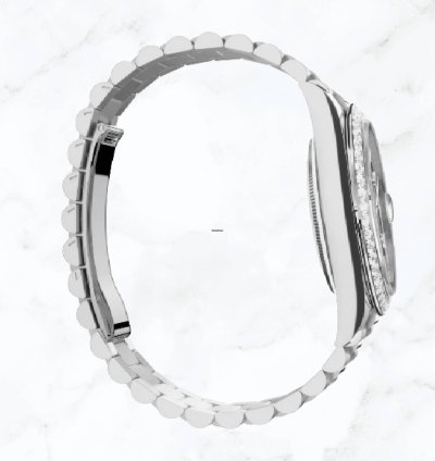 Rolex Day-date 40 White Gold Meteorite Baguette Dial 228349rbr new Unworn