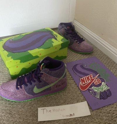 Nike Sb Dunk High Pro Reverse Purple Skunk 316 420