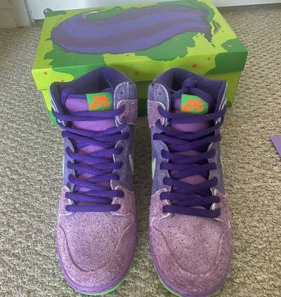 Nike Sb Dunk High Pro Reverse Purple Skunk 316 420