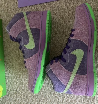 Nike Sb Dunk High Pro Reverse Purple Skunk 316 420