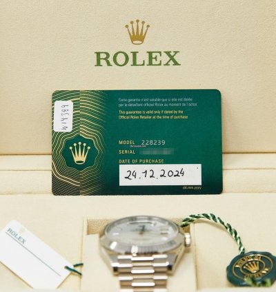 Rolex Day-date 40 White Gold Mop Diamond Dial On Presidential Complete Set Unworn 2024