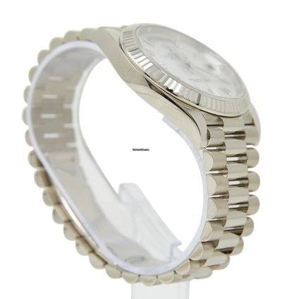 Rolex Day-date 40 White Gold Mop Diamond Dial On Presidential Complete Set Unworn 2024