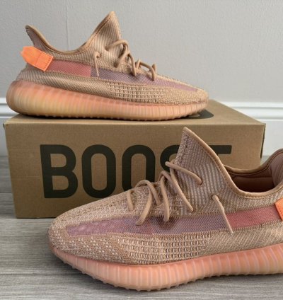 2019 Men Adidas Yeezy Boost 350 V2 Eg7490 Clay Sz 12 Used