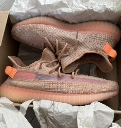 2019 Men Adidas Yeezy Boost 350 V2 Eg7490 Clay Sz 12 Used