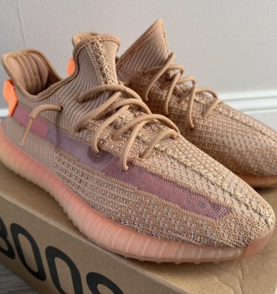 2019 Men Adidas Yeezy Boost 350 V2 Eg7490 Clay Sz 12 Used