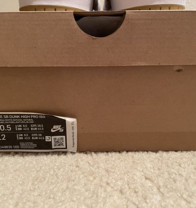 Nike Sb Dunk High Pro Unbleached Natural